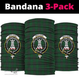 Scottish MacLean of Duart Hunting Clan Family Crest Tartan Neck Gaiter, Tartan Bandana, Tartan Headband, Neck Warmer