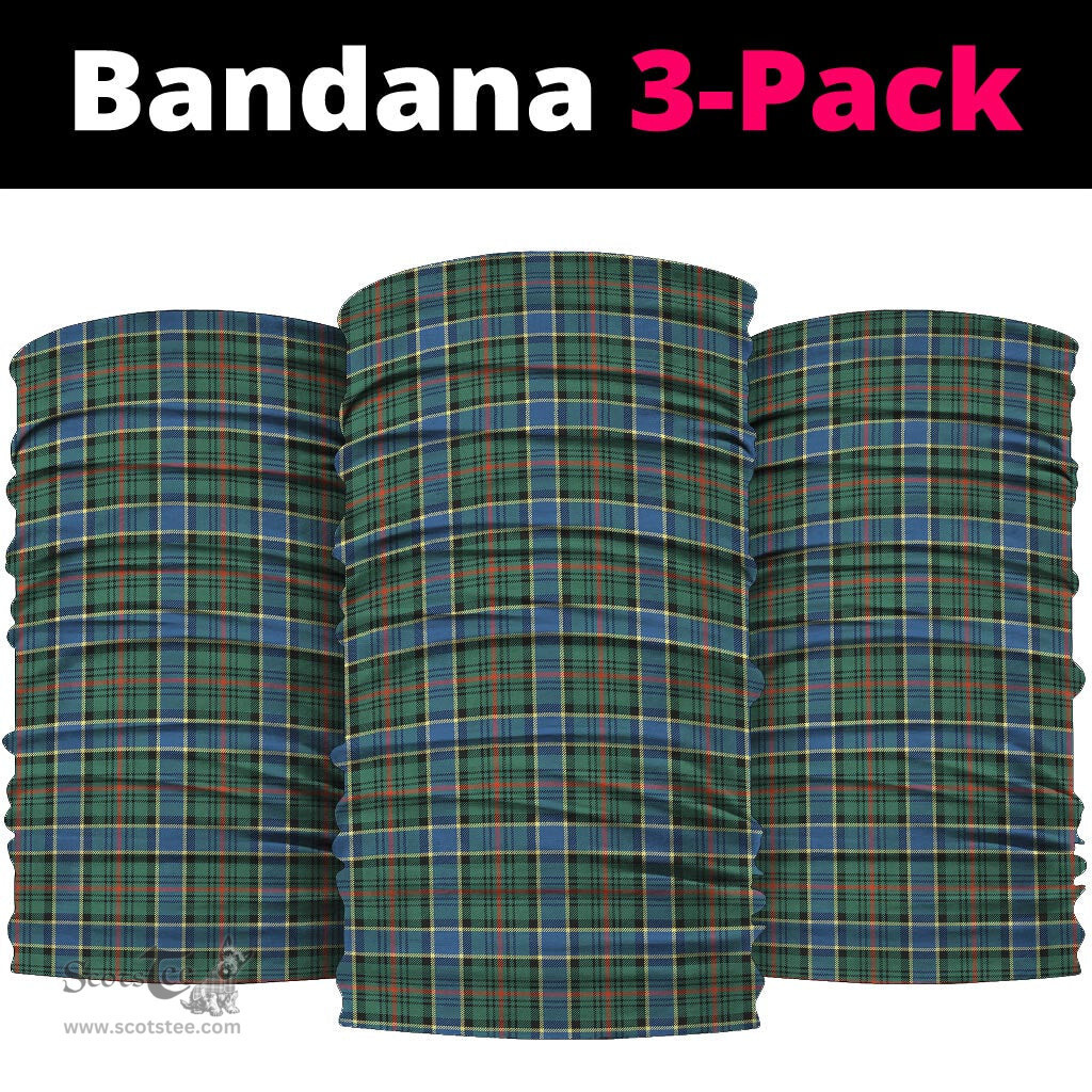 Scottish Ogilvie (Ogilvy) Hunting Ancient Clan Tartan Neck Gaiter, Tartan Bandana, Tartan Headband, Neck Warmer