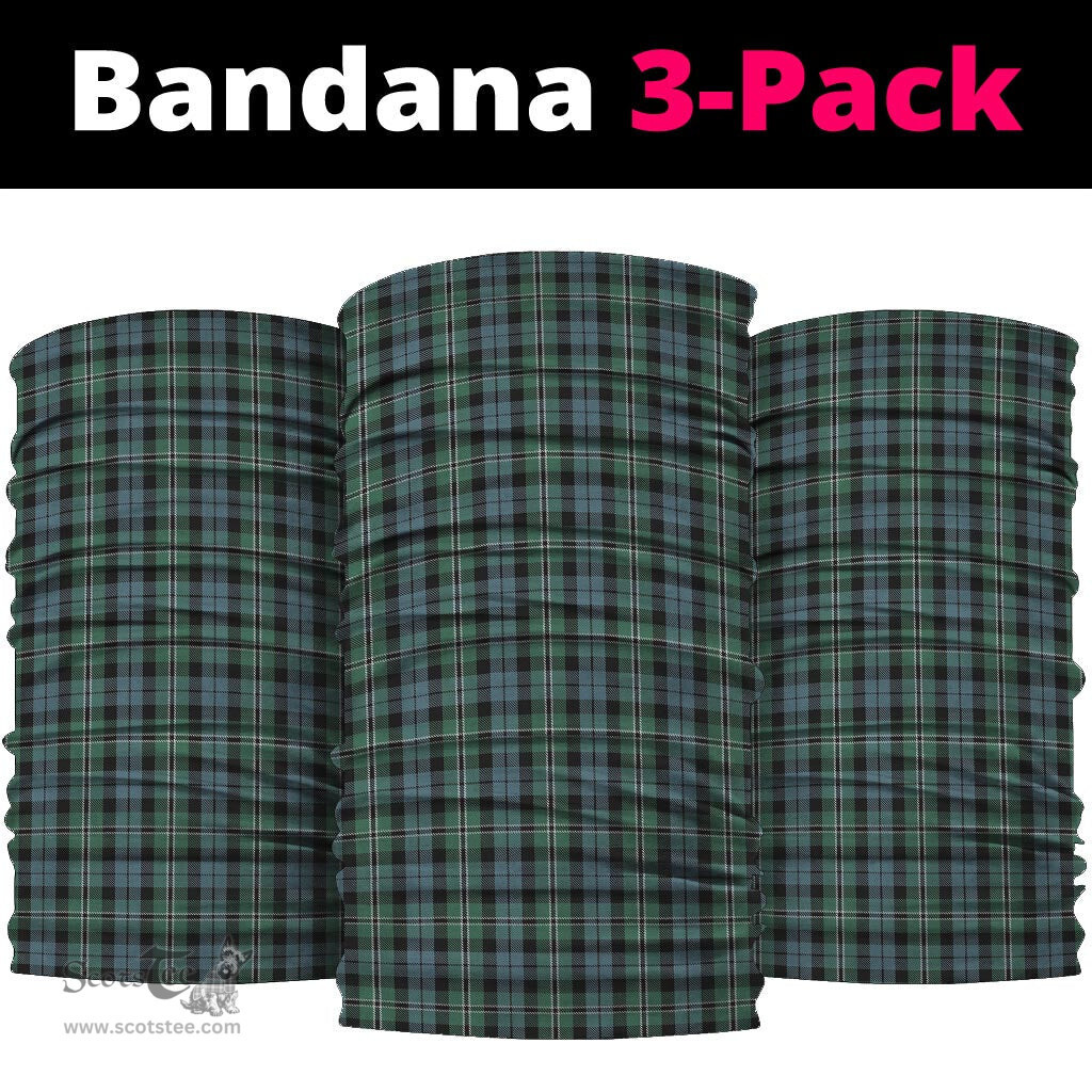Scottish Melville Clan Tartan Neck Gaiter, Tartan Bandana, Tartan Headband, Neck Warmer