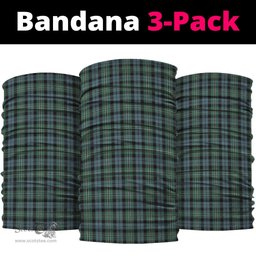 Scottish Melville Clan Tartan Neck Gaiter, Tartan Bandana, Tartan Headband, Neck Warmer