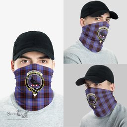 Scottish Rutherford Clan Family Crest Tartan Neck Gaiter, Tartan Bandana, Tartan Headband, Neck Warmer