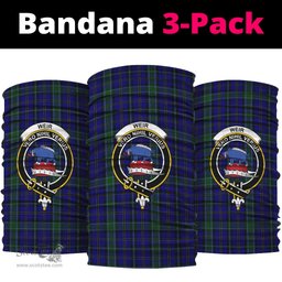 Scottish Weir Clan Family Crest Tartan Neck Gaiter, Tartan Bandana, Tartan Headband, Neck Warmer