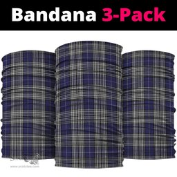 Scottish Napier Clan Tartan Neck Gaiter, Tartan Bandana, Tartan Headband, Neck Warmer