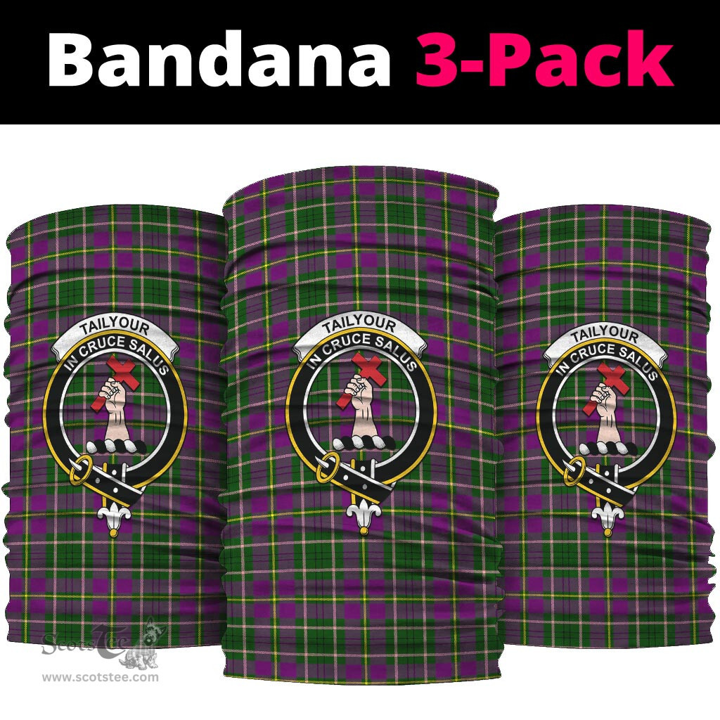 Scottish Taylor Clan Family Crest Tartan Neck Gaiter, Tartan Bandana, Tartan Headband, Neck Warmer