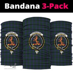 Scottish Sutherland Clan Family Crest Tartan Neck Gaiter, Tartan Bandana, Tartan Headband, Neck Warmer