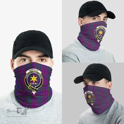 Scottish Wardlaw Clan Family Crest Tartan Neck Gaiter, Tartan Bandana, Tartan Headband, Neck Warmer