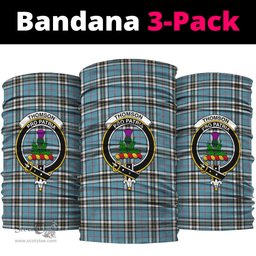 Scottish Thomson Clan Family Crest Tartan Neck Gaiter, Tartan Bandana, Tartan Headband, Neck Warmer