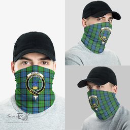 Scottish Stirling Clan Family Crest Tartan Neck Gaiter, Tartan Bandana, Tartan Headband, Neck Warmer