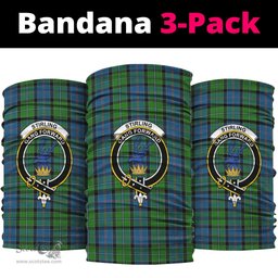 Scottish Stirling Clan Family Crest Tartan Neck Gaiter, Tartan Bandana, Tartan Headband, Neck Warmer