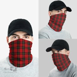 Scottish Wallace Clan Tartan Neck Gaiter, Tartan Bandana, Tartan Headband, Neck Warmer