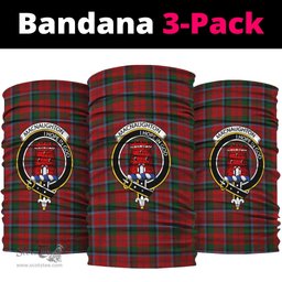 Scottish MacNaughton Clan Family Crest Tartan Neck Gaiter, Tartan Bandana, Tartan Headband, Neck Warmer