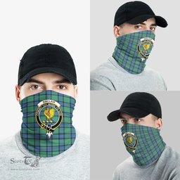 Scottish Sinclair Hunting Ancient Clan Family Crest Tartan Neck Gaiter, Tartan Bandana, Tartan Headband, Neck Warmer