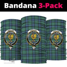 Scottish Sinclair Hunting Ancient Clan Family Crest Tartan Neck Gaiter, Tartan Bandana, Tartan Headband, Neck Warmer