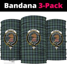 Scottish Melville Clan Family Crest Tartan Neck Gaiter, Tartan Bandana, Tartan Headband, Neck Warmer