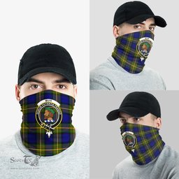 Scottish Muir Clan Family Crest Tartan Neck Gaiter, Tartan Bandana, Tartan Headband, Neck Warmer