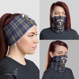 Scottish Napier Clan Family Crest Tartan Neck Gaiter, Tartan Bandana, Tartan Headband, Neck Warmer