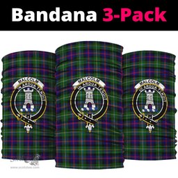 Scottish Malcolm Clan Family Crest Tartan Neck Gaiter, Tartan Bandana, Tartan Headband, Neck Warmer