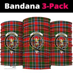 Scottish Stewart Royal Clan Family Crest Tartan Neck Gaiter, Tartan Bandana, Tartan Headband, Neck Warmer