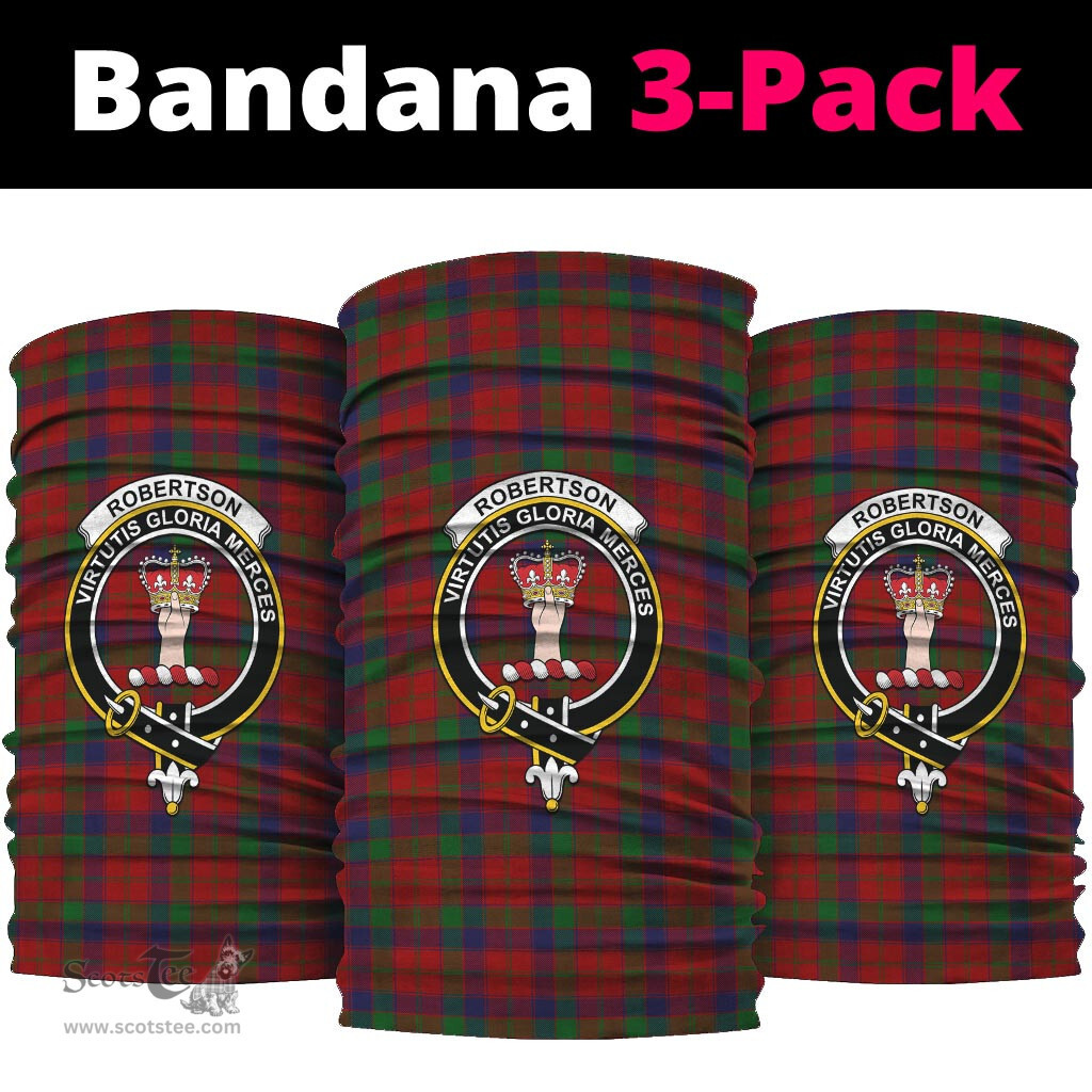 Scottish Robertson Clan Family Crest Tartan Neck Gaiter, Tartan Bandana, Tartan Headband, Neck Warmer