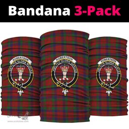 Scottish Robertson Clan Family Crest Tartan Neck Gaiter, Tartan Bandana, Tartan Headband, Neck Warmer