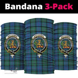 Scottish MacThomas Clan Family Crest Tartan Neck Gaiter, Tartan Bandana, Tartan Headband, Neck Warmer