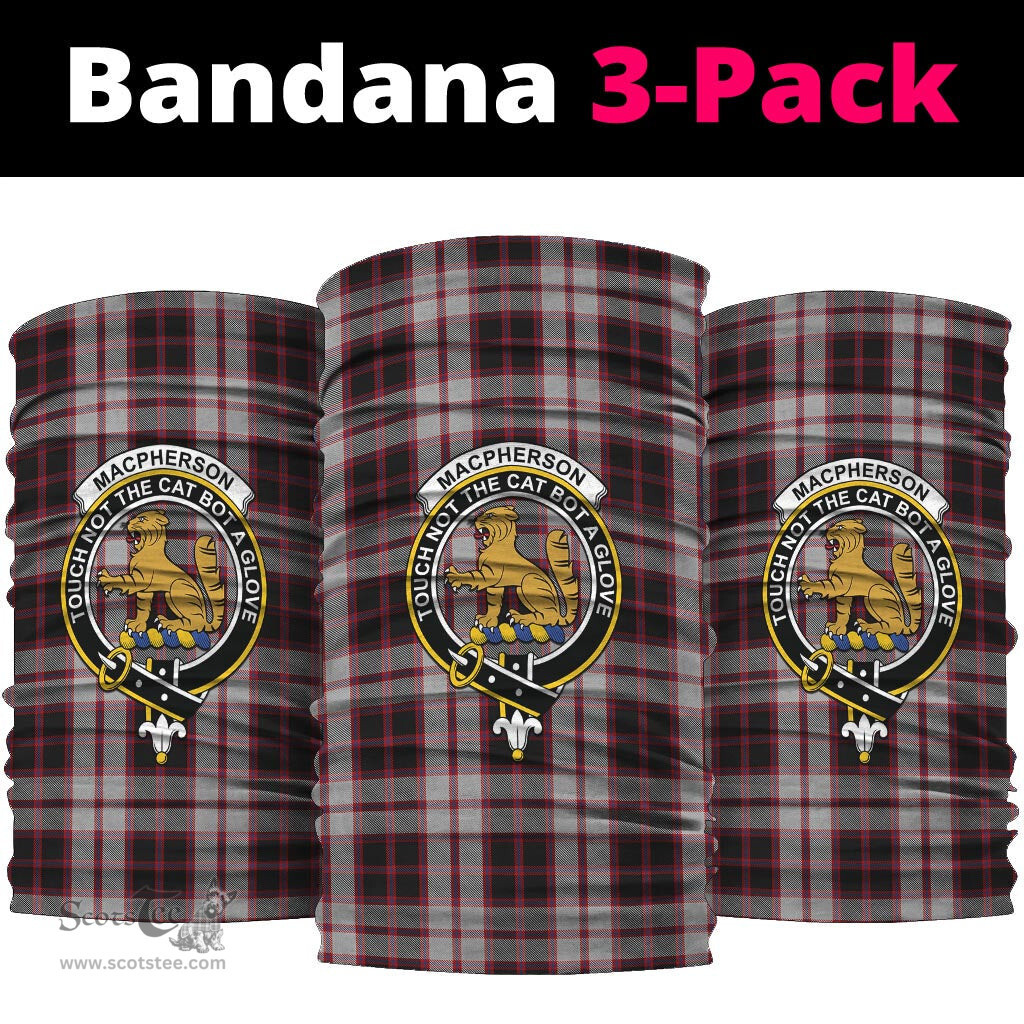 Scottish MacPherson Clan Family Crest Tartan Neck Gaiter, Tartan Bandana, Tartan Headband, Neck Warmer
