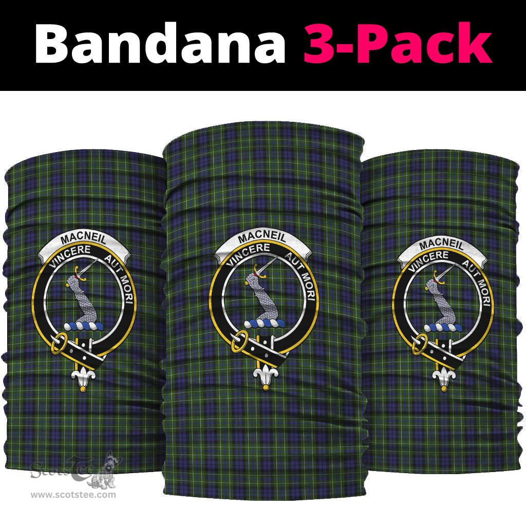 Scottish MacNeil of Colonsay Clan Family Crest Tartan Neck Gaiter, Tartan Bandana, Tartan Headband, Neck Warmer