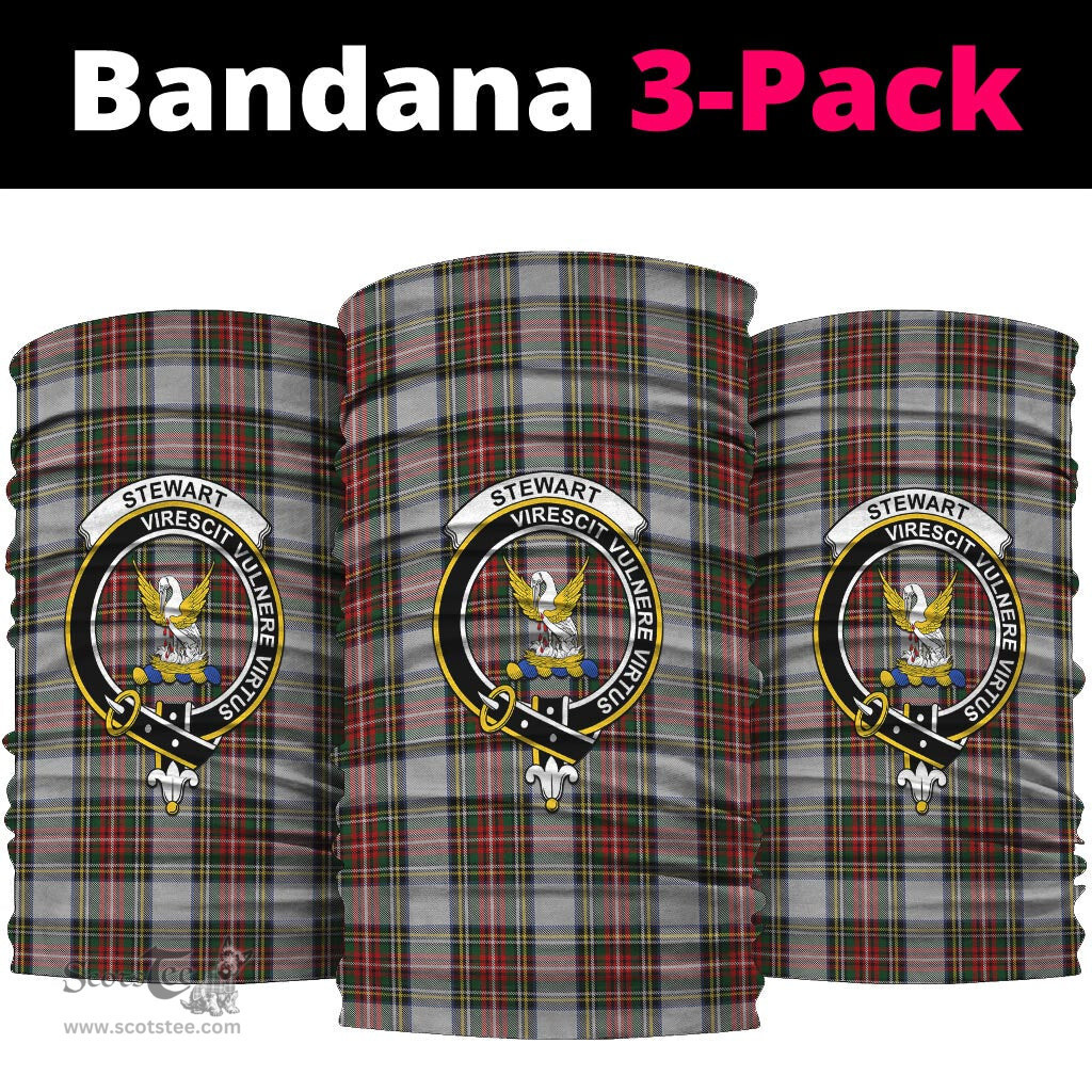Scottish Stewart Dress Clan Family Crest Tartan Neck Gaiter, Tartan Bandana, Tartan Headband, Neck Warmer