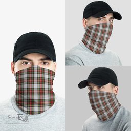 Scottish Stewart Dress Clan Tartan Neck Gaiter, Tartan Bandana, Tartan Headband, Neck Warmer
