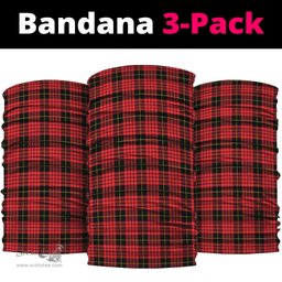 Scottish MacQueen Modern Clan Tartan Neck Gaiter, Tartan Bandana, Tartan Headband, Neck Warmer