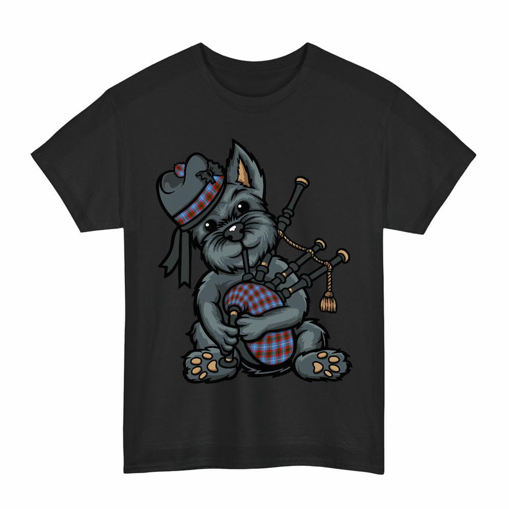 ScotsTee Shop Scottish Edinburgh District Clan Funny Tartan Day Scottish Terrier Bagpipe T-Shirt