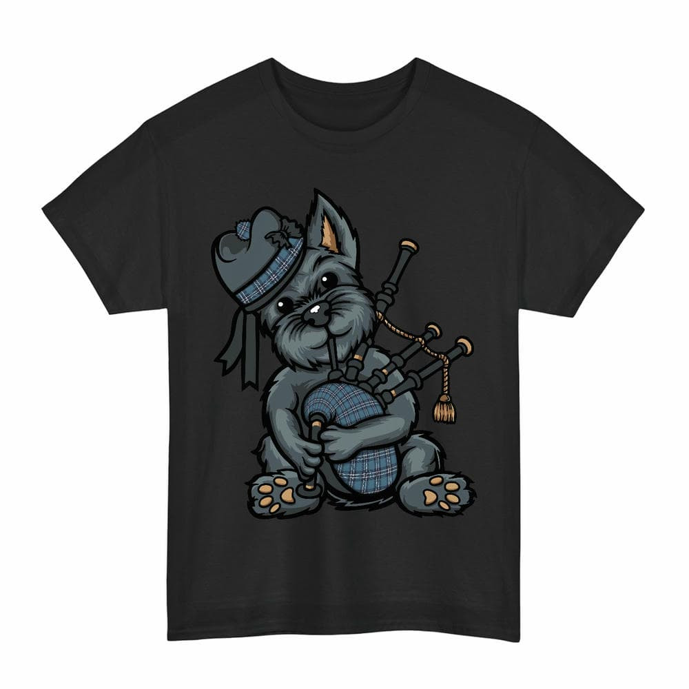 ScotsTee Shop Scottish Earl of St Andrews Clan Funny Tartan Day Scottish Terrier Bagpipe T-Shirt