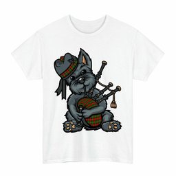 ScotsTee Shop Scottish Blackstock Clan Funny Tartan Day Scottish Terrier Bagpipe T-Shirt