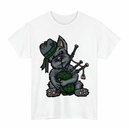 ScotsTee Shop Scottish Fife District Clan Funny Tartan Day Scottish Terrier Bagpipe T-Shirt