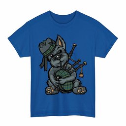 ScotsTee Shop Scottish Gillies Ancient Clan Funny Tartan Day Scottish Terrier Bagpipe T-Shirt