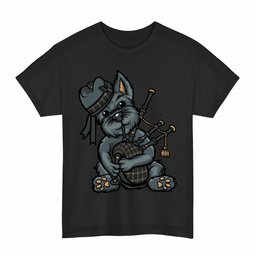 ScotsTee Shop Scottish Eternity Clan Funny Tartan Day Scottish Terrier Bagpipe T-Shirt