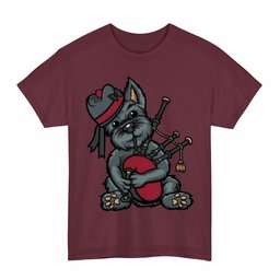 ScotsTee Shop Scottish Inverness District Clan Funny Tartan Day Scottish Terrier Bagpipe T-Shirt
