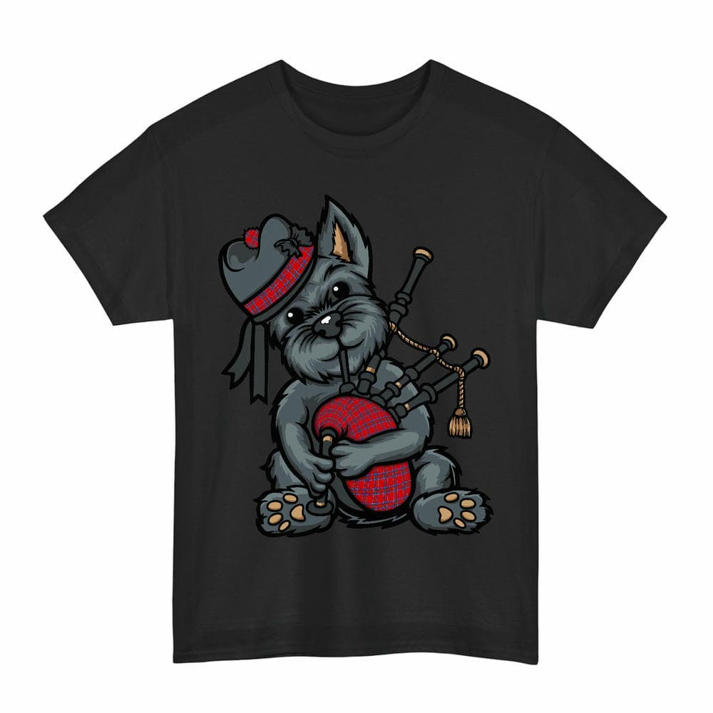 ScotsTee Shop Scottish Inverness District Clan Funny Tartan Day Scottish Terrier Bagpipe T-Shirt