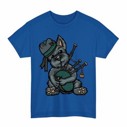ScotsTee Shop Scottish Lauder Clan Funny Tartan Day Scottish Terrier Bagpipe T-Shirt