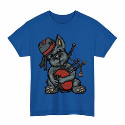 ScotsTee Shop Scottish MacBean Modern Clan Funny Tartan Day Scottish Terrier Bagpipe T-Shirt