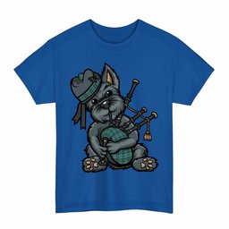 ScotsTee Shop Scottish MacNeill of Colonsay Ancient Clan Funny Tartan Day Scottish Terrier Bagpipe T-Shirt
