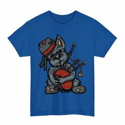 ScotsTee Shop Scottish MacLay Modern Clan Funny Tartan Day Scottish Terrier Bagpipe T-Shirt