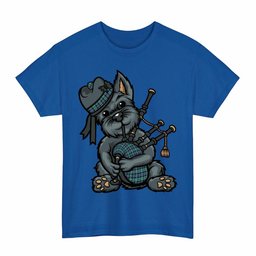 ScotsTee Shop Scottish MacTaggart Ancient Clan Funny Tartan Day Scottish Terrier Bagpipe T-Shirt