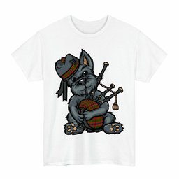 ScotsTee Shop Scottish Nithsdale District Clan Funny Tartan Day Scottish Terrier Bagpipe T-Shirt