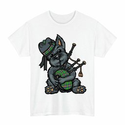 ScotsTee Shop Scottish New Mexico Clan Funny Tartan Day Scottish Terrier Bagpipe T-Shirt