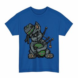 ScotsTee Shop Scottish New Mexico Clan Funny Tartan Day Scottish Terrier Bagpipe T-Shirt