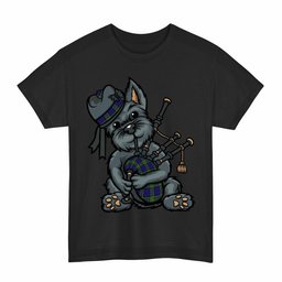 ScotsTee Shop Scottish Newman Clan Funny Tartan Day Scottish Terrier Bagpipe T-Shirt