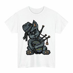 ScotsTee Shop Scottish MacSporran Ancient Clan Funny Tartan Day Scottish Terrier Bagpipe T-Shirt