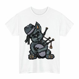 ScotsTee Shop Scottish Sir Walter Scott Clan Funny Tartan Day Scottish Terrier Bagpipe T-Shirt