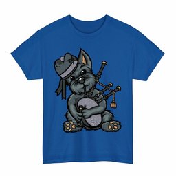 ScotsTee Shop Scottish Sir Walter Scott Clan Funny Tartan Day Scottish Terrier Bagpipe T-Shirt